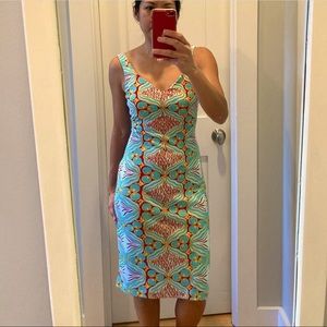 BCBG contemporary slip/shift dress